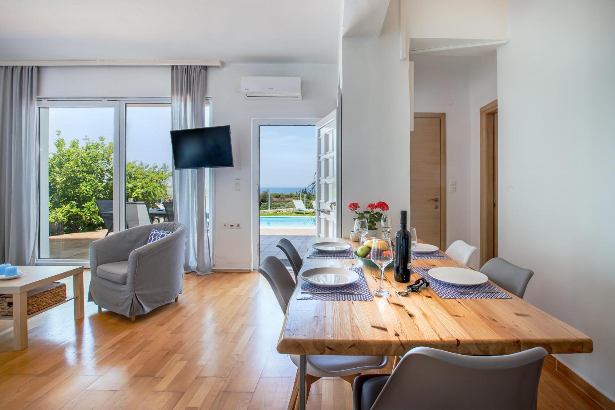 Dimitra Apartment With Private Pool And Sea View -The Ground Floor Of A Two Storey Building Δαράτσο Εξωτερικό φωτογραφία